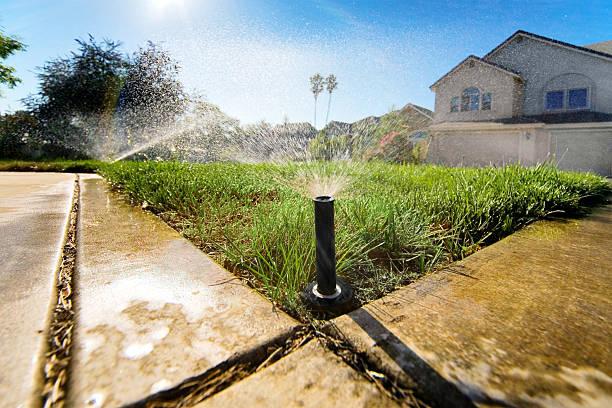 Low angle sprinklers in action. img